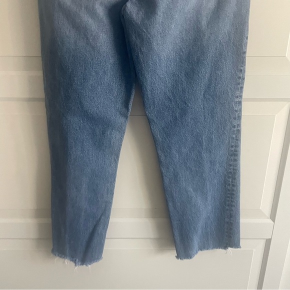 Grlfrnd Helena Crop Frayed Hem blue jeans 30808 - Picture 7 of 12